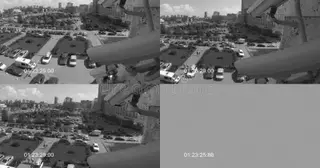 Установка систем видеонаблюдения на парковке в Ханты-Мансийске в октябре